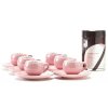 Danesi La Forma Sprint Gift Pack - Dark's Cassette Kava 250g + 6 espresso cups and 6 saucers - pink