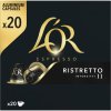 L´OR Espresso Ristretto Intensity 11 - 20 aluminum capsules compatible with Nespresso® coffee machines*