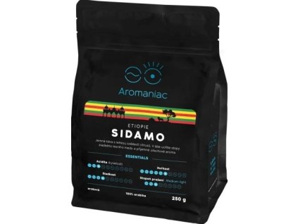 Café aromático Etiopía Sidamo molido 250g nejkafe cz