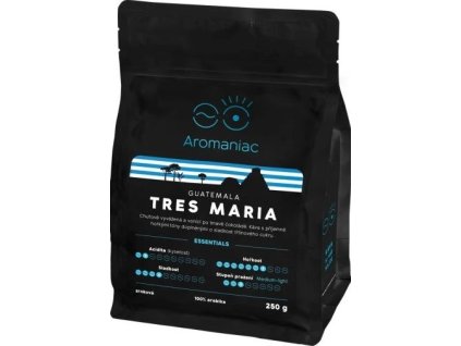 Kava Aromaniac Guatemala Tres Marías, Leta 250g El mejor café cz