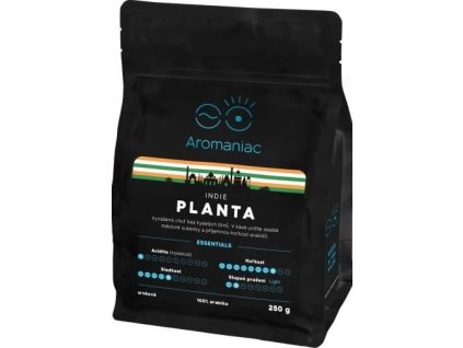 Aromaniac India Planta molido 250 g mejor café cz