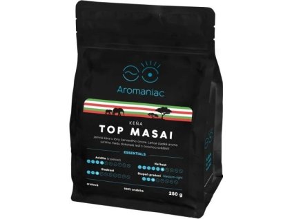 Kava Aromaniac Kena Top Masai Beans 250 g, el mejor café cz