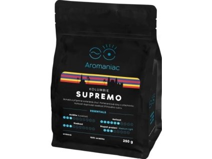 Kava Aromaniac Colombia Supremo molido 250 g, el mejor café de la República Checa