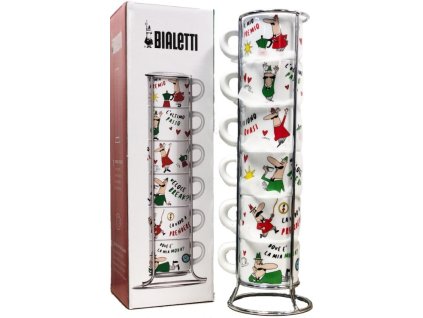Bialetti 6 tazas de espresso con marco de metal, el mejor café de la República Checa