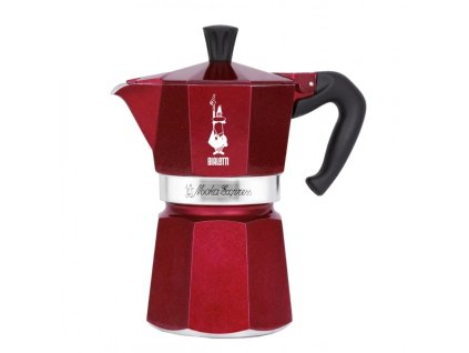 Café Bialetti Mocha Express Deco Glamour Rojo (6 raciones)
