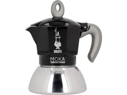 Cafetera moka de inducción Bialetti negra para 4 personas Nejkafé cz