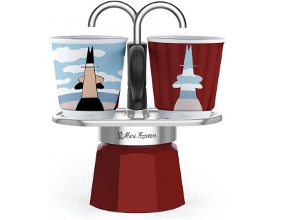 Juego de cafetera Bialetti mini express magrite best coffee cz