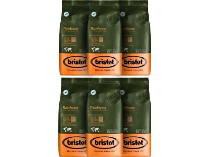 Granos de café Bristol Rainforest de 6 kg, el mejor café de la República Checa