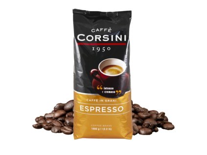 Café espresso Corsini Caffe en grano (1 kg), el mejor café de la República Checa