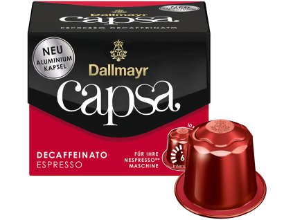 Cápsulas de aluminio Dallmayr Capsa Espresso Decaf 10 uds