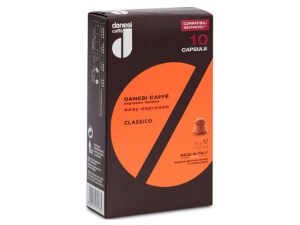 danesi easy espresso classico cápsulas para nespresso 10 unidades