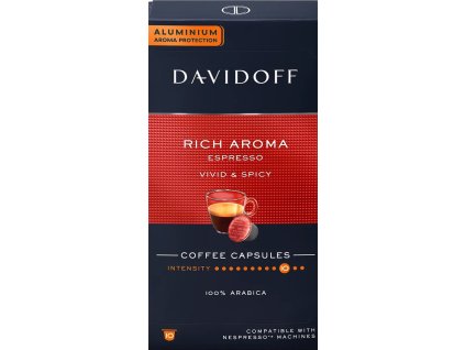 Nespresso Davidoff Aroma intenso, 10 unidades, el mejor café en cz