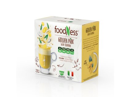 Leche dorada con cúrcuma FoodNess para Dolce Gusto 10 cápsulas