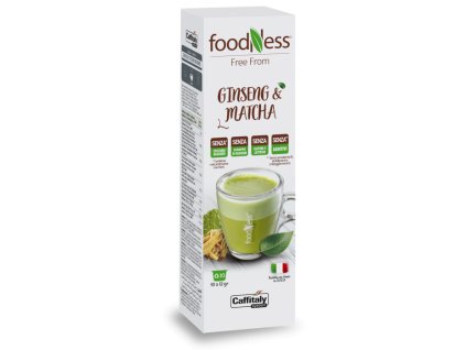 Cápsulas de ginseng matcha zensen de Foodness para Tchibo Caffitaly
