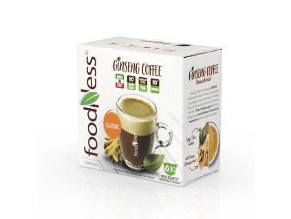 Café con Ginseng Clásico FoodNess para Dolce Gusto 10 cápsulas