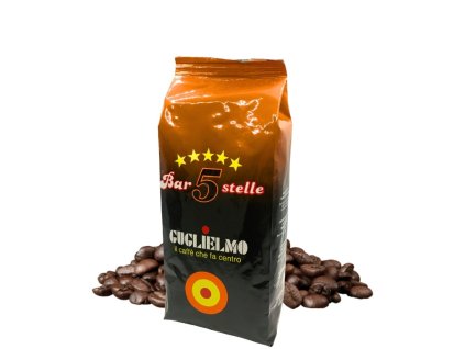 cafe guglielmo en grano barra 5 estrellas 1kg