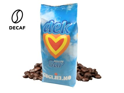 Café descafeinado en grano Guglielmo Dek 1 kg