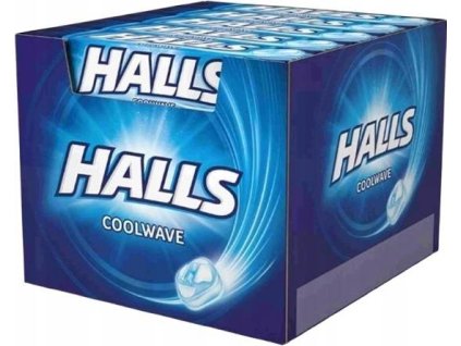 Caramelos de menta Halls COOLWAVE caja de 20 x 33,5 g