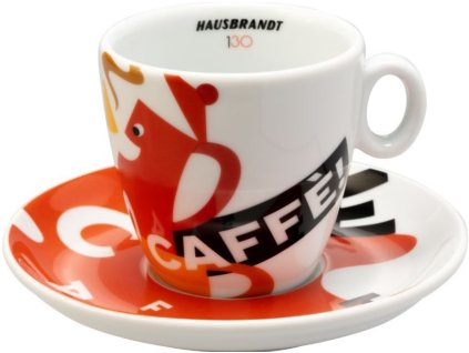 Taza de capuchino Hausbrandt con platillo, 160 ml, Nejkafé CZ
