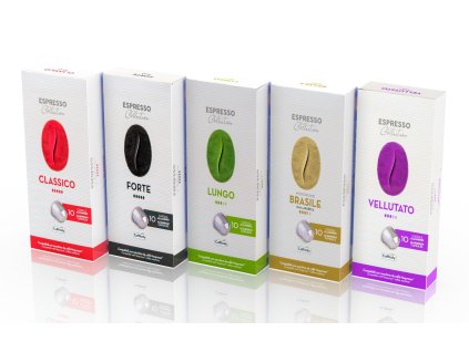 Cápsulas Nespresso Mix Pak Cafiitaly Aluminio 50 unidades Nejkafé CZ