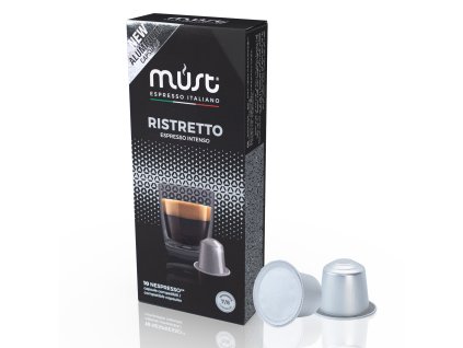 must ristreto espresso intenso cápsulas nespresso nejkafe cz