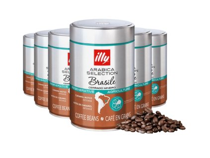 illy brasile cerrado mineiro café en grano 250 g 6uds