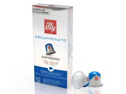 Cápsulas descafeinadas Illy para Nespresso (10 unidades, Nejkafé CZ)