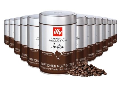 granos de café illy india 250 g 12 unidades