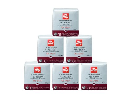 Cápsulas de café oscuro Illy IperEspresso paquete de 6 x 18 unidades
