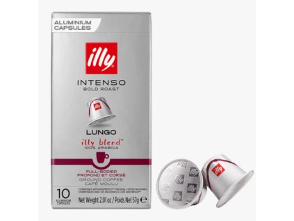 Cápsulas Illy Lungo Intenso Bold Roast para Nespresso 10 unidades