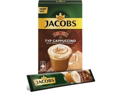 Jacobs Cappuccino instantáneo Baileys2 92 g 8 unidades Nejkafe cz