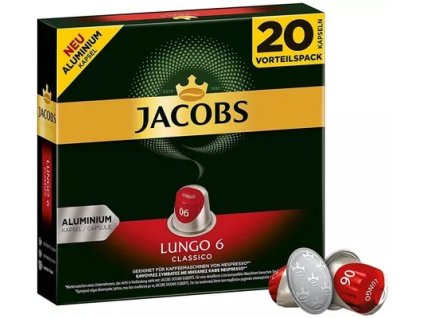 Jacobs Lungo6 Nespresso 20 piezas, el mejor café en cz