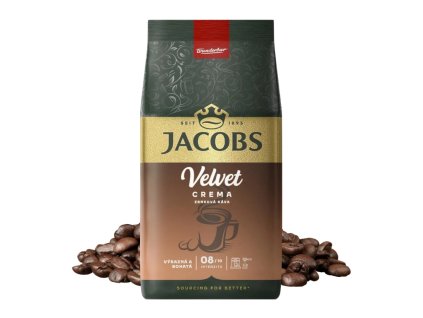 Café Jacobs crema de grano de terciopelo, el mejor café de República Checa