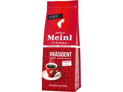 Café molido Julius Meinl President 220 g, el mejor café checo