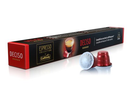 Colección Caffitaly Expresso, cápsulas Nespresso Deciso, el mejor café de la República Checa.