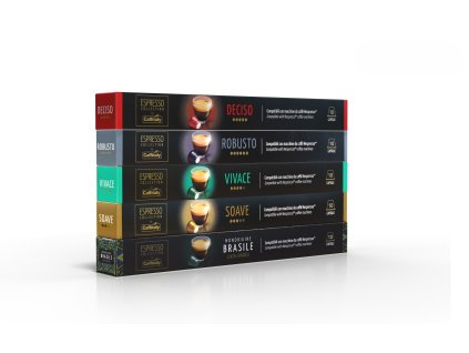 Cápsulas Nespresso® Caffitaly Mix pack, 50 unidades, 6,70 CZK/unidad