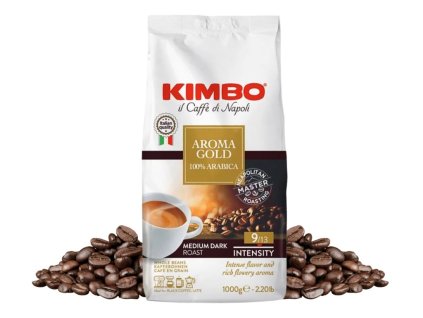 Kimbo Aroma Gold 100 granos de café arábica (1 kg) - El mejor café de la República Checa