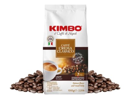 kimbo caffe crema classico café en grano 1 kg