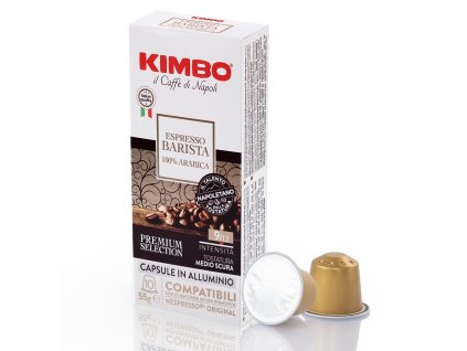 Cápsulas Nespresso Kimbo Espresso Barista de aluminio, el mejor café de la República Checa.