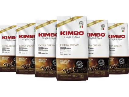 Café en grano Kimbo Extrama Cream, 6 kg, el mejor café checo