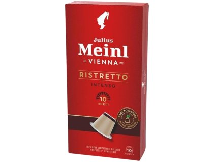 cápsulas de café compostables julius meinl inspresso ristretto intenso para nespresso 10uds