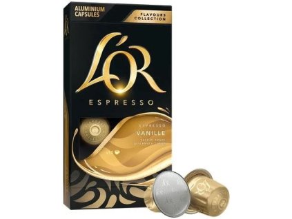 Cápsulas de aluminio l o espresso vainilla para nespresso 10 uds