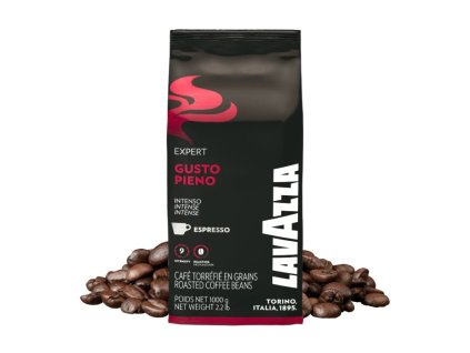 Granos de café Lavazza Gusto Pieno 1 kg, el mejor café checo
