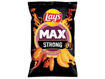 Alitas de pollo picantes Lays Max Strong 55 g, el mejor café de la República Checa