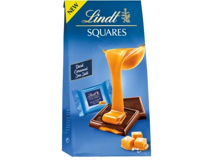 Lindt Squares Caramelo Oscuro Sal Marina 144 g mejor café cz