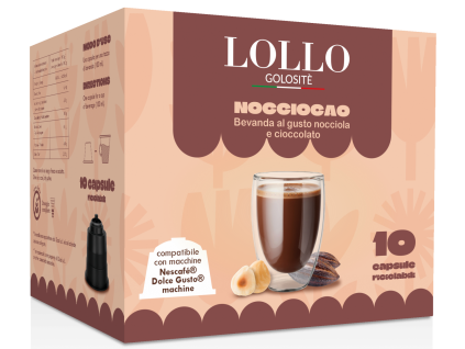 Lollo Caffé Chocolate Avellana para Dolce Gusto 10 cápsulas