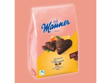 Los mejores corazones de gofre de naranja estilo mocafino 300g