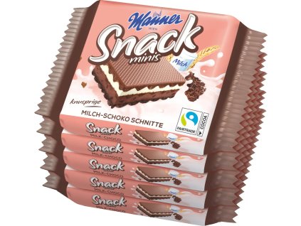 Mini bombones de chocolate con leche Manner Snack, 5 unidades x 25 g