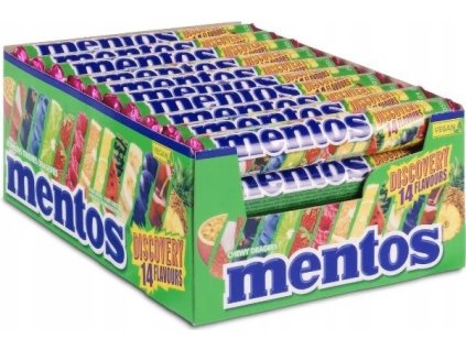 Caramelos masticables Mentos Discovery, cartón de 40 x 37,5 g