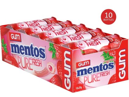 Mentos Pure Fresh Strawberry (10 unidades) - El mejor café de la República Checa